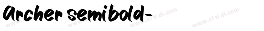 Archer semibold字体转换